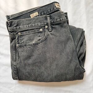 J. Crew Men's Straight Jeans in Dark Gray